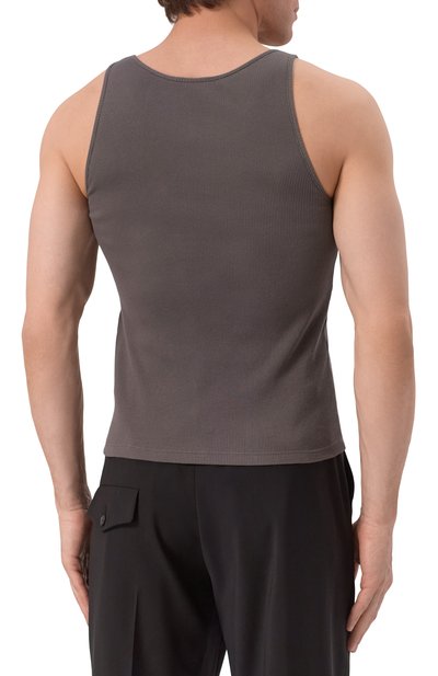 Хлопковая майка SAINT LAURENT, арт. 818532/Y37EC, фото 4