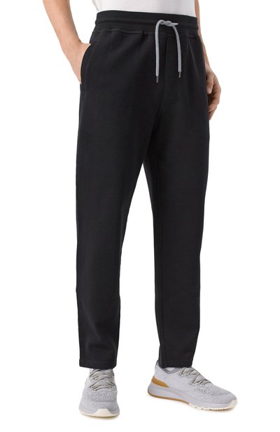 Брюки из хлопка и кашемира BRUNELLO CUCINELLI, арт. MM831B2330, фото 3