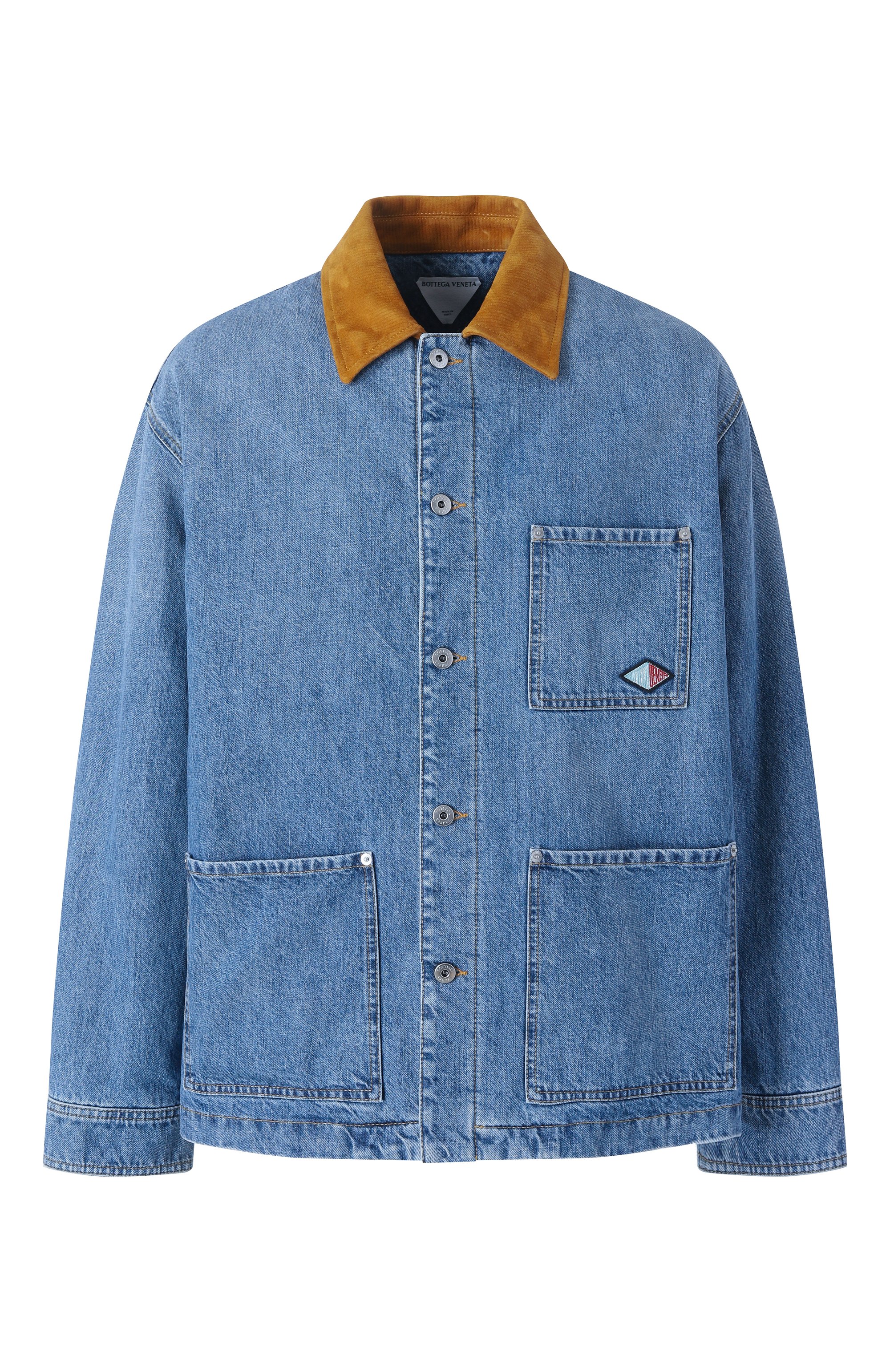 Джинсовая куртка BOTTEGA VENETA синего цвета по цене 325500 руб., арт. 813522/V42W0, фото 1 Джинсовая куртка BOTTEGA VENETA, арт. 813522/V42W0, фото 1