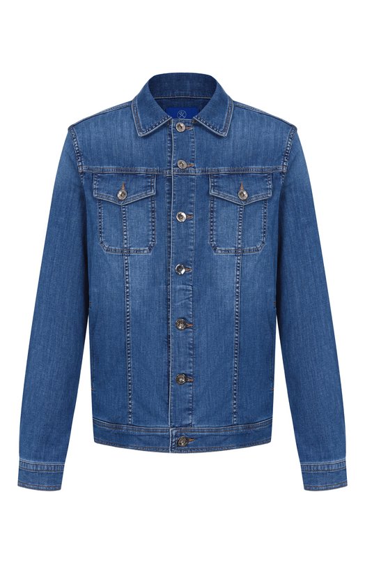Джинсовая куртка Andrea Campagna J-SR BLUE USED/DUCKY SPACE BLUE Синий J-SR BLUE USED/DUCKY SPACE BLUE