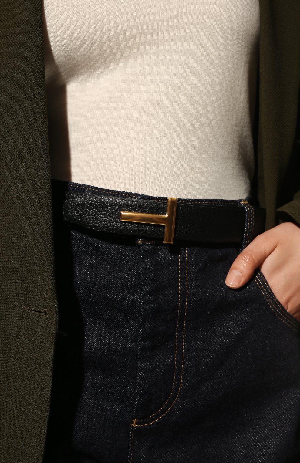 Кожаный ремень TOM FORD, арт. WB207TN-LCL156, фото 2