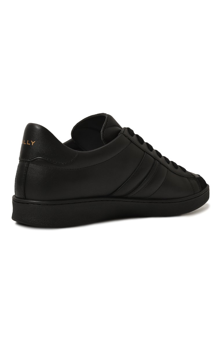 Мужские кожаные кеды BALLY черного цвета, арт. MSK0BJ/VT179 | Фото 5 (Подошва: Массивная; Материал внутренний: Натуральная кожа; Материал утеплителя: Без утеплителя; Стили: Классический; Материал внешний: Натуральная кожа; Кросс-КТ: Низкие)