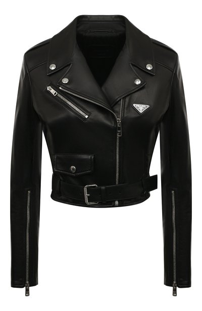 Женская кожаная куртка PRADA, арт. 58982A-08P-F0002
