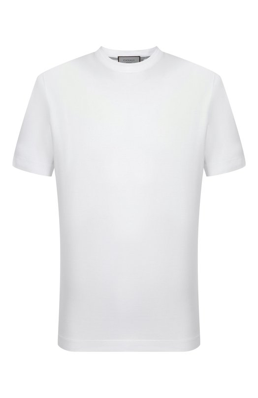 Хлопковая футболка Canali T0922/MJ00002 Белый T0922/MJ00002
