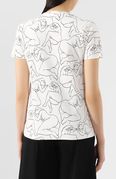 Хлопковая футболка BY MALENE BIRGER, арт. Q66653001/TSH5013S91, фото 4