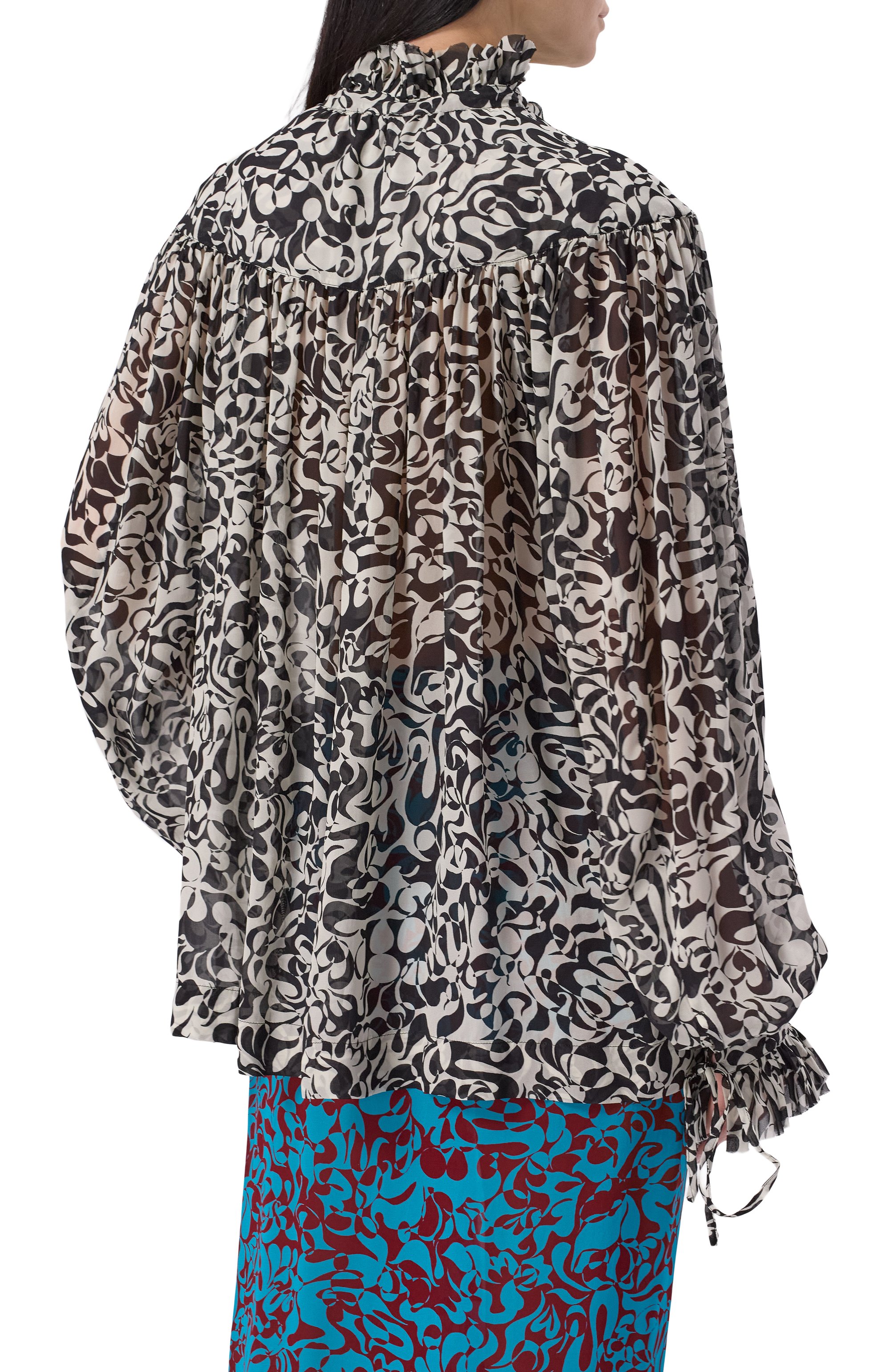 Блузка из вискозы DRIES VAN NOTEN, арт. 130716/3006, фото 4