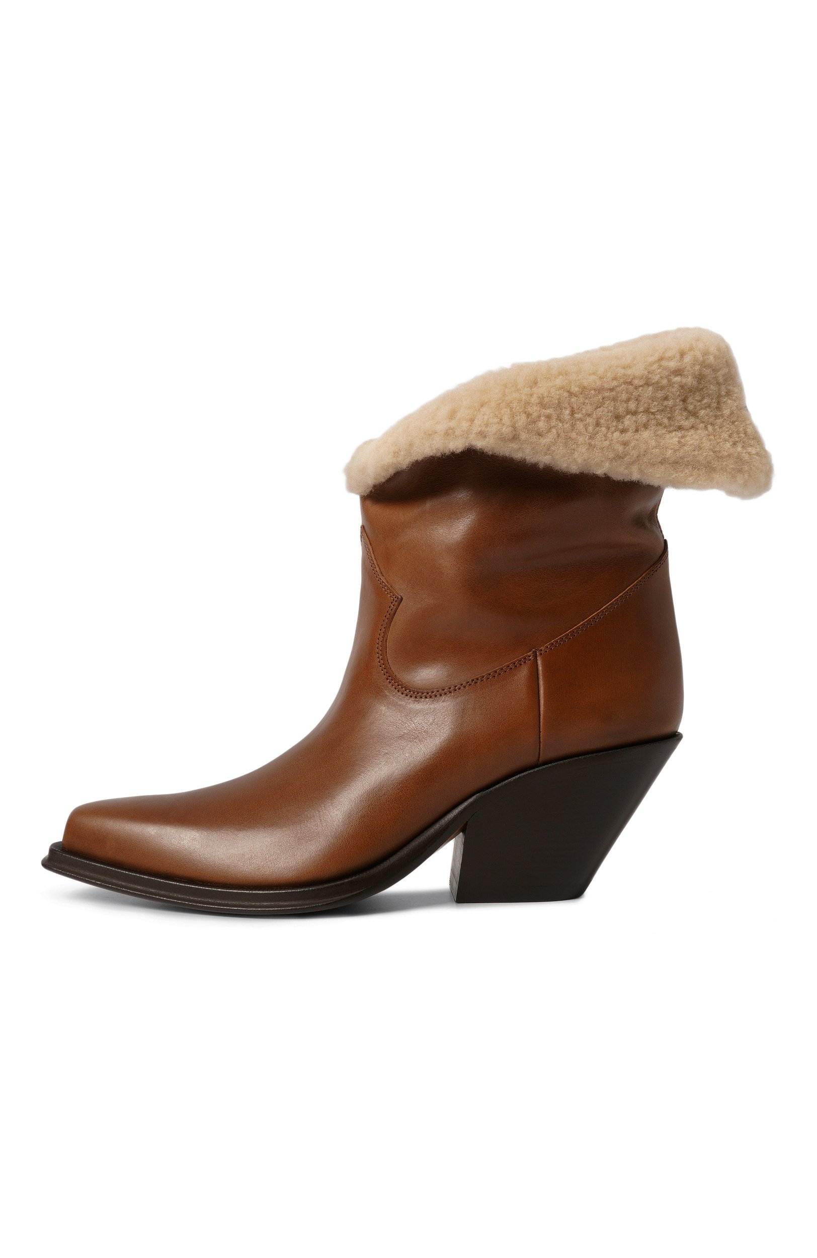 Кожаные казаки azelan CHLOÉ темно-коричневого цвета по цене 183500 руб., арт. CH26W20N2H, фото 4 Кожаные казаки azelan CHLOÉ, арт. CH26W20N2H, фото 4