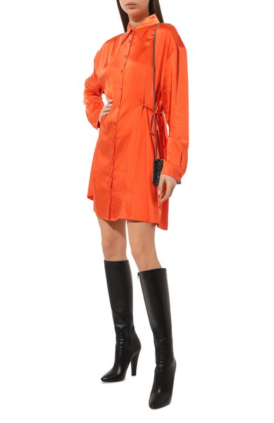 Атласное платье HUGO красного цвета по цене 19900 руб., арт. 50489284, фото 2 Атласное платье HUGO, арт. 50489284, фото 2