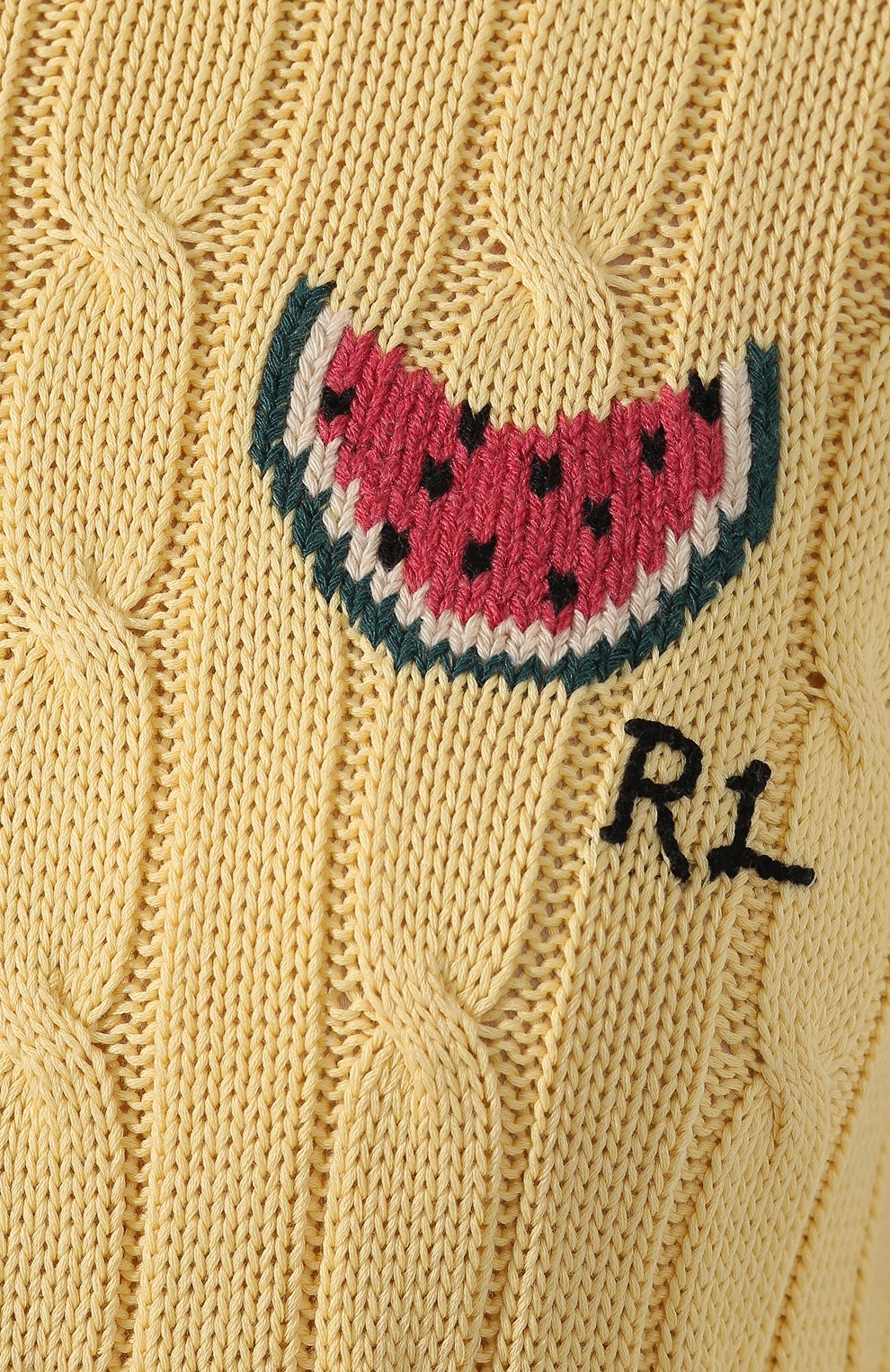 Хлопковый пуловер POLO RALPH LAUREN желтого цвета по цене 14900 руб., арт. 211752548, фото 5 Хлопковый пуловер POLO RALPH LAUREN, арт. 211752548, фото 5