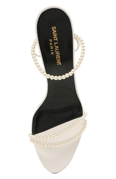 Кожаные босоножки  luna SAINT LAURENT, арт. 650820/20500, фото 5