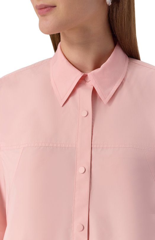 Хлопковая рубашка 3.1 Phillip Lim P251-21705LCE Розовый  P251-21705LCE Фото 5