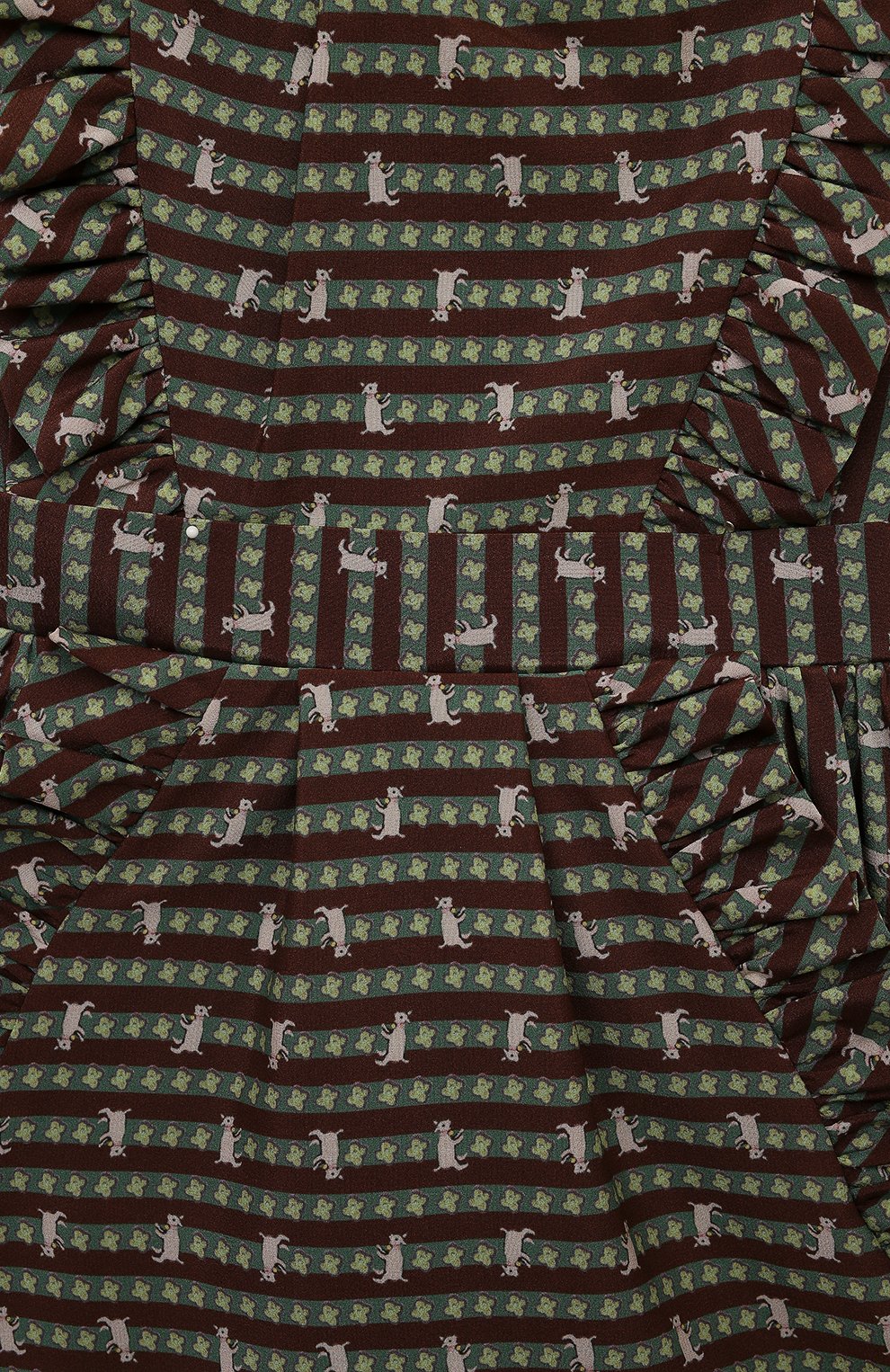 Комплект из платья и шорт ULYANA SERGEENKO коричневого цвета по цене 115000 руб., арт. ABC001KD23P (0311Б23), фото 6 Комплект из платья и шорт ULYANA SERGEENKO, арт. ABC001KD23P (0311Б23), фото 6