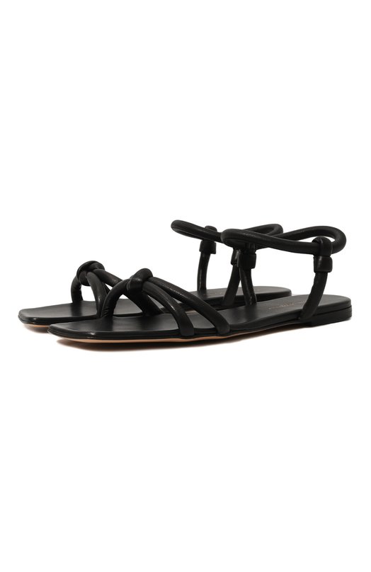 Кожаные сандалии Juno Gianvito Rossi G32324.05CU0.NAPNER0 Чёрный G32324.05CU0.NAPNER0
