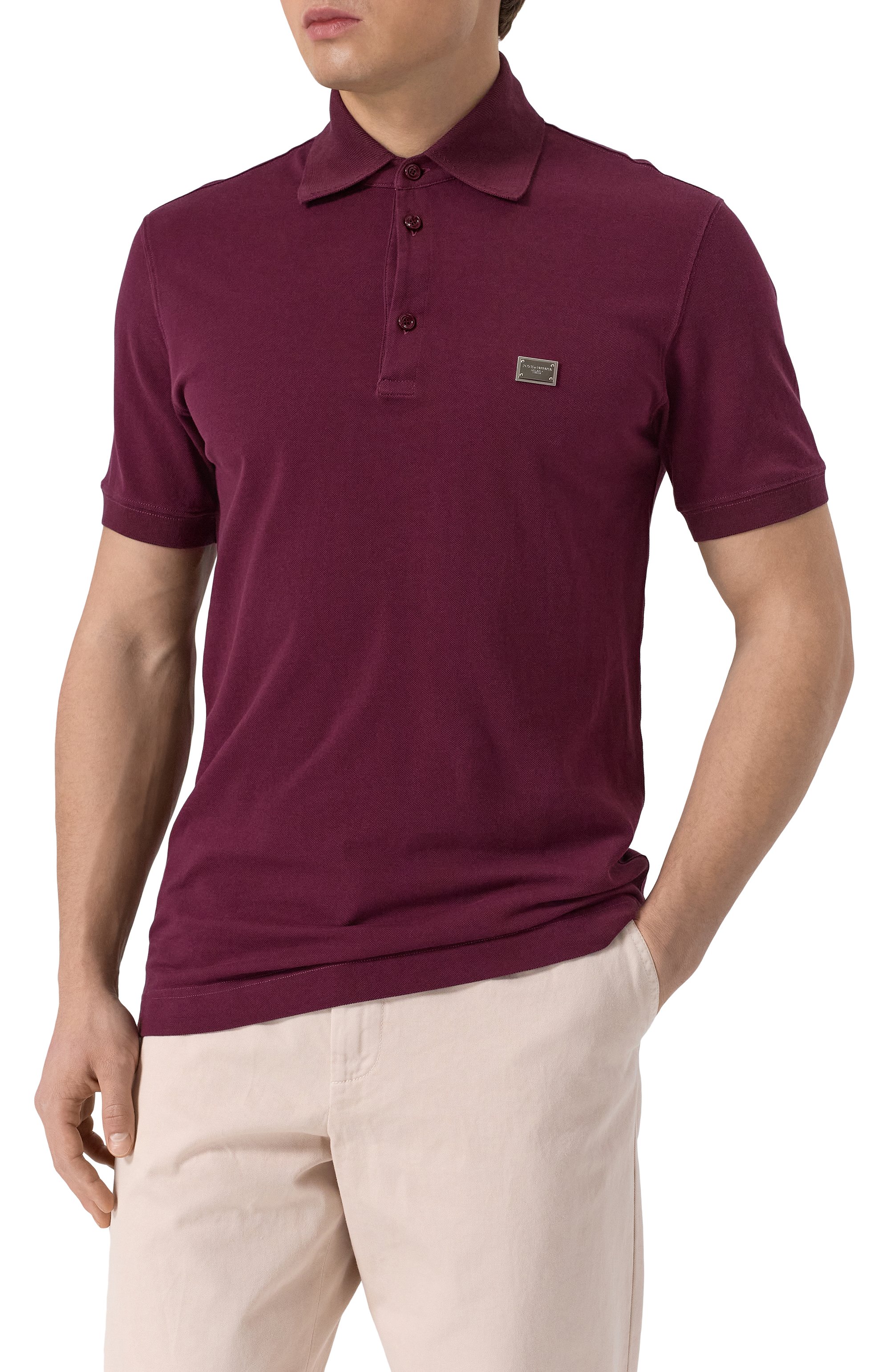 Хлопковое поло DOLCE & GABBANA, арт. G8SN1T/FU7EN, фото 3