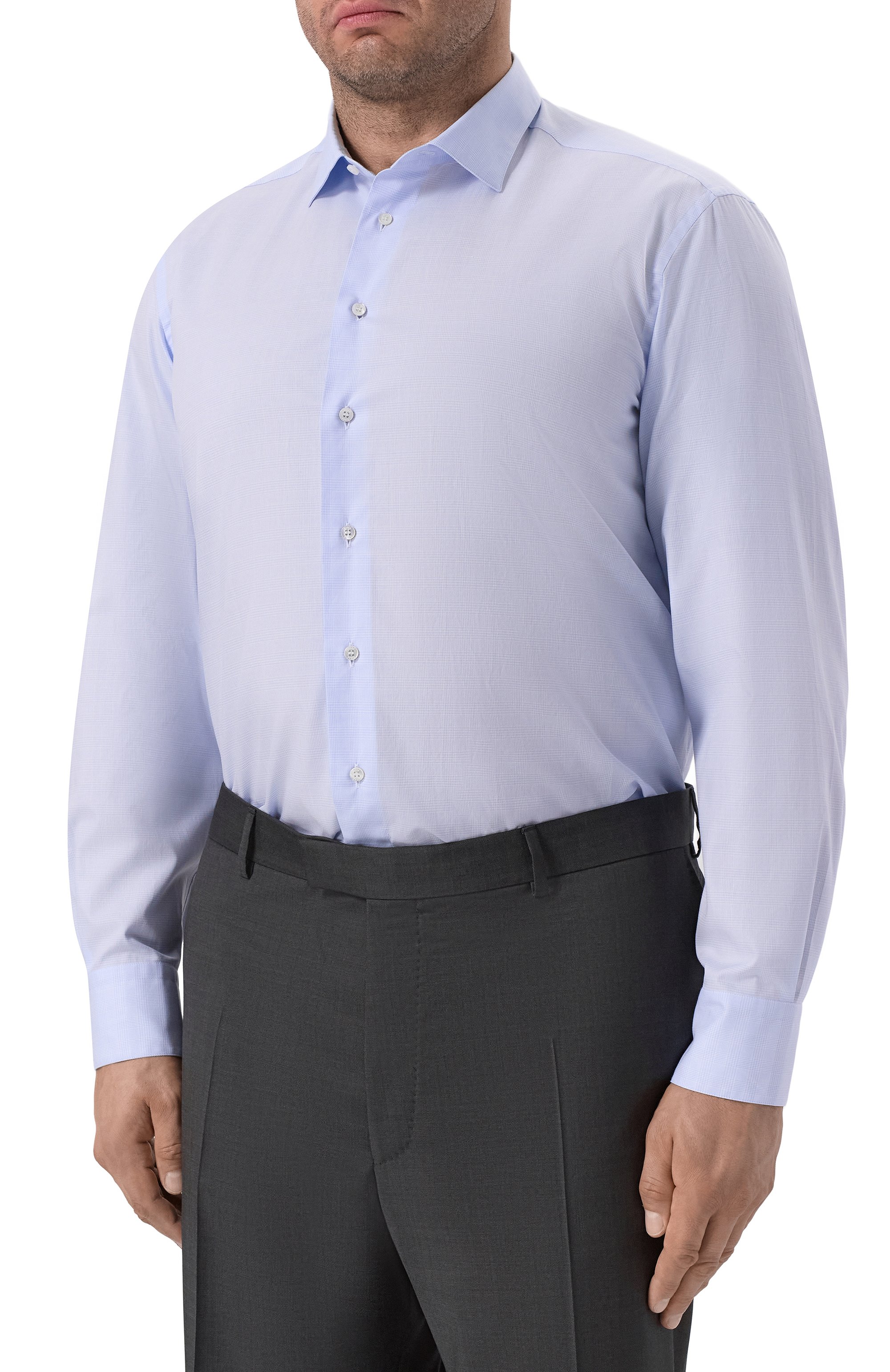 Хлопковая сорочка ZILLI, арт. F0RA01M010005543Q, фото 3