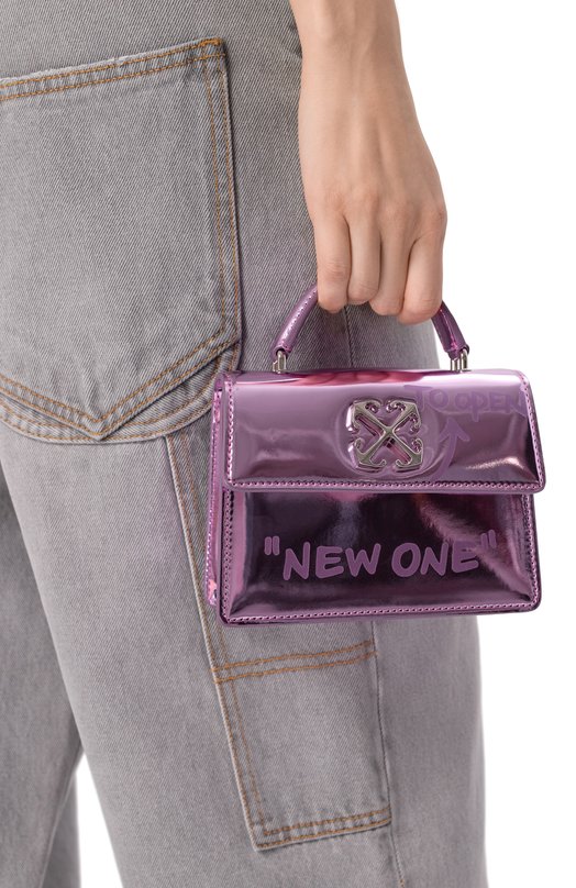 Сумка Jitney Quote baby Off-White 0WNP063F25FAB002 Сиреневый  0WNP063F25FAB002 Фото 2