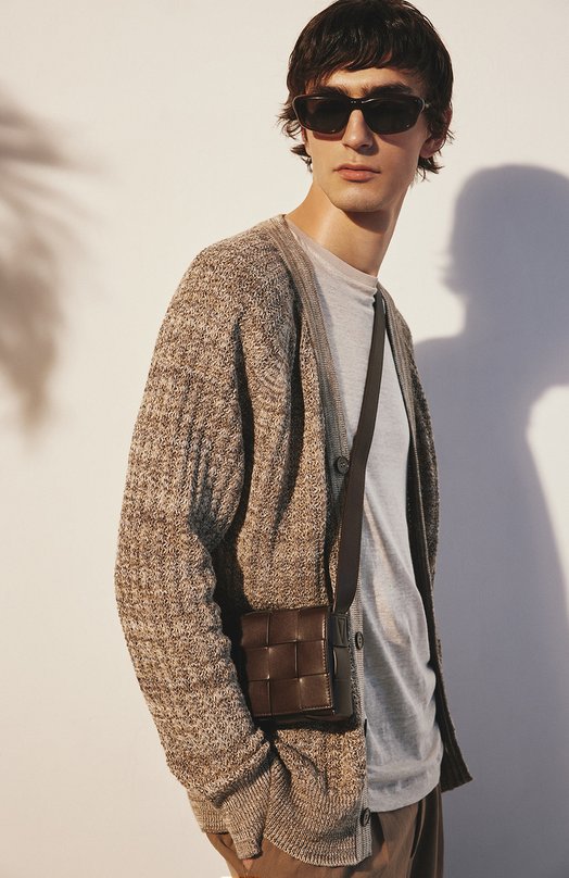 Кожаная сумка Cassette Bottega Veneta 739351/V29E0 Коричневый  739351/V29E0 Фото 9