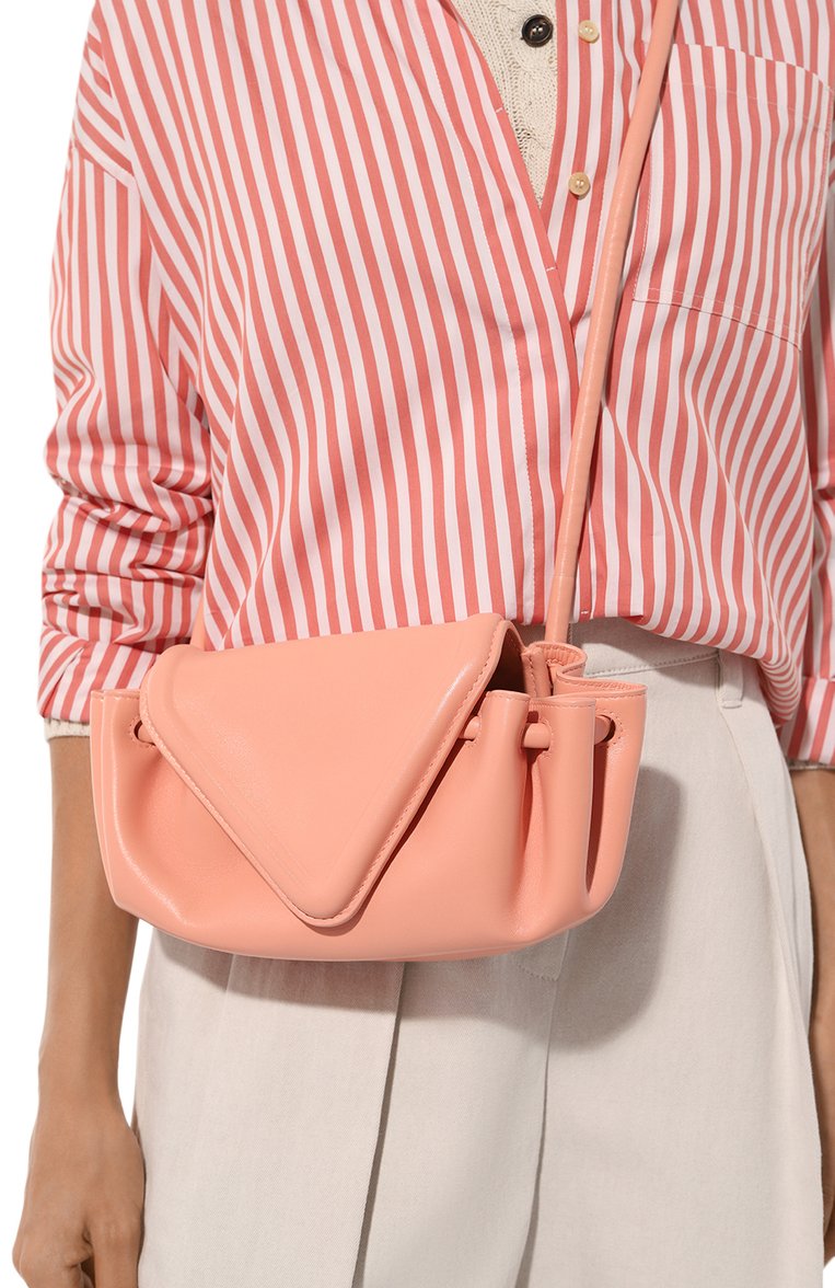 Женская сумка beak small BOTTEGA VENETA светло-розового цвета, арт. 658521/VCP30 | Фото 2 (Материал: Натуральная кожа; Сумки-технические: Сумки через плечо; Размер: small; Ремень/цепочка: На ремешке; Региональные ограничения белый список (Axapta Mercury): RU; Материал сплава: Проставлено; Драгоценные камни: Проставлено)