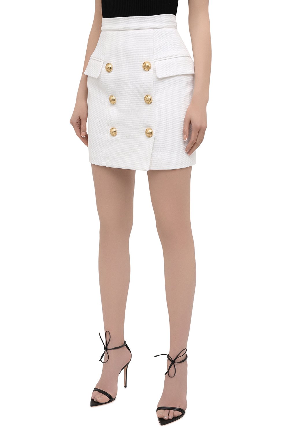 Хлопковая юбка BALMAIN, арт. VF14004/C208, фото 3