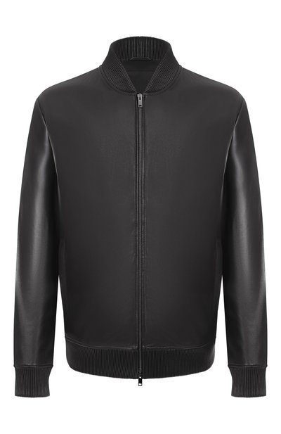 Мужской кожаный бомбер MVST, арт. 54202