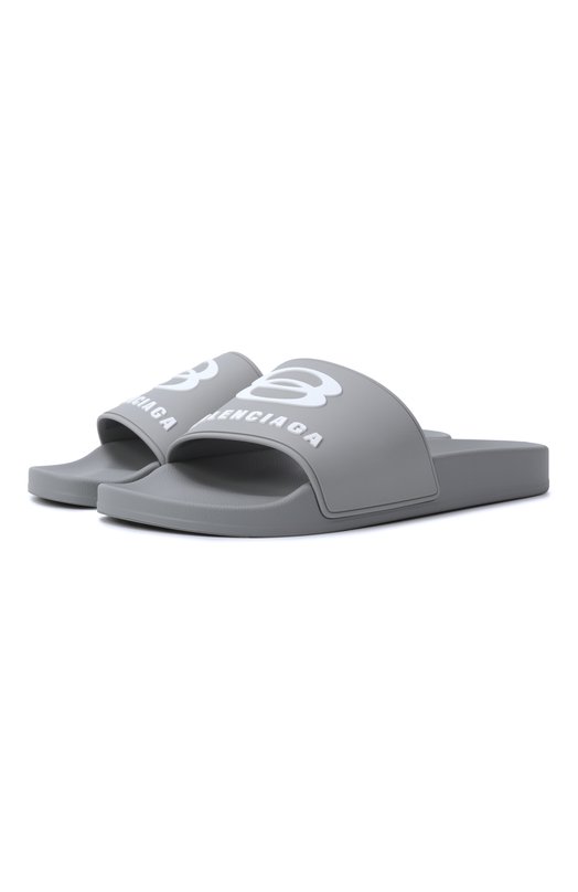 Шлепанцы Pool Balenciaga 689031/W1SA6 Серый 689031/W1SA6