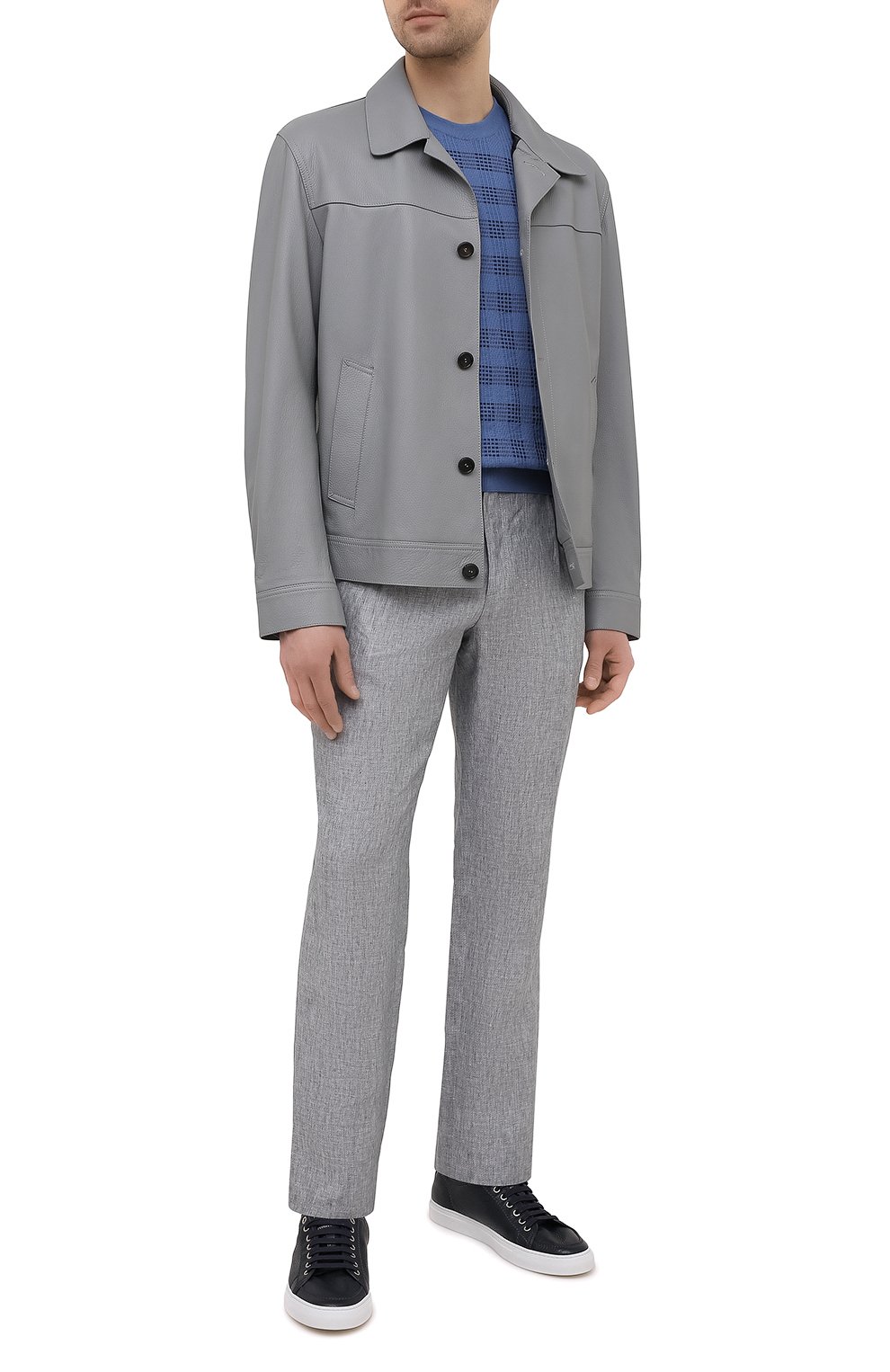 Льняные брюки BRIONI, арт. RPMJ0M/P6114/NEW JAMAICA, фото 2