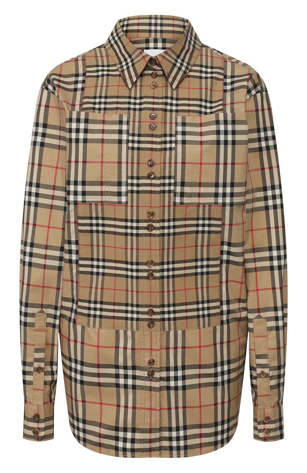 Хлопковая р убашка BURBERRY, арт. 8029532, фото 1