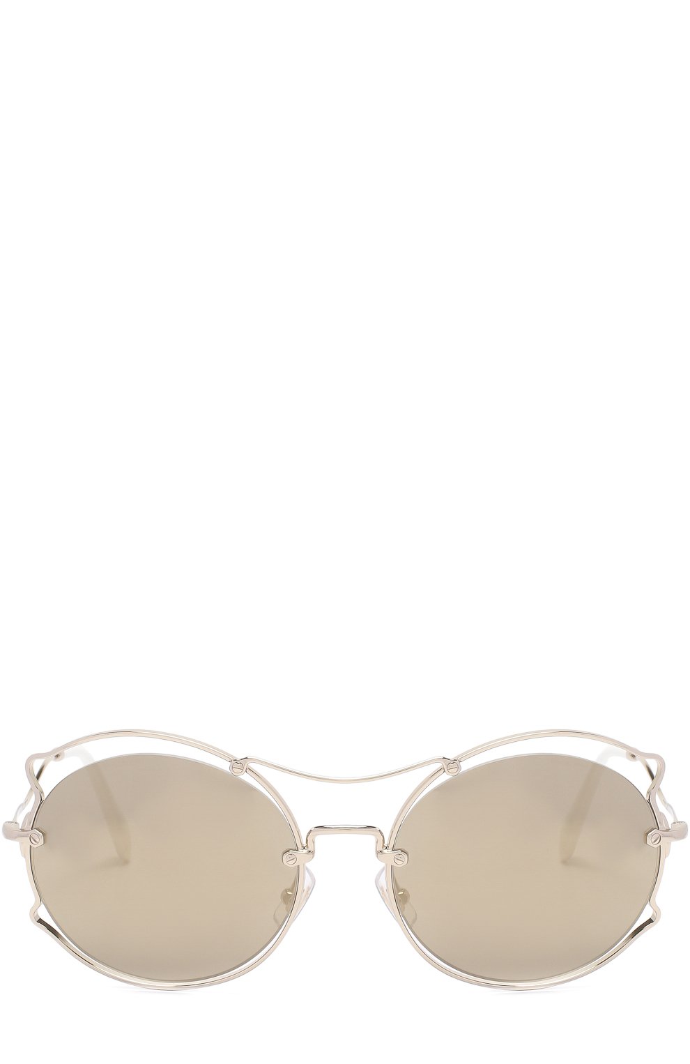 Солнцезащитные очки MIU MIU серебряного цвета по цене 29650 руб., арт. 50SS-ZVN1C0, фото 3 Солнцезащитные очки MIU MIU, арт. 50SS-ZVN1C0, фото 3