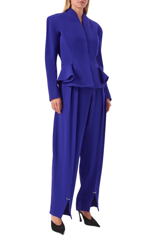 Жакет из вискозы и шерсти Mugler 25F1VE0466196 Синий  25F1VE0466196 Фото 2