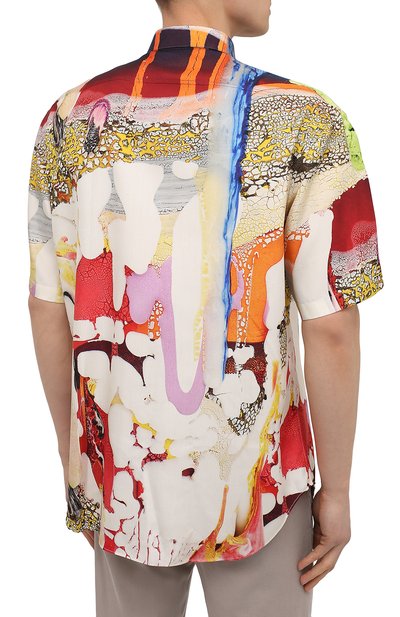 Шелковая рубашка BERLUTI, арт. R19HCS35-003, фото 4