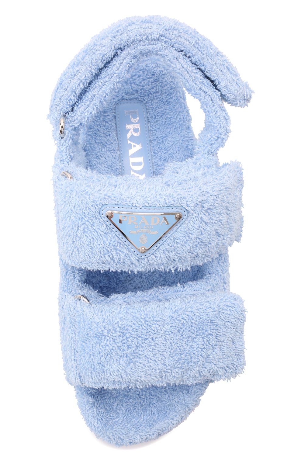 Текстильные сандалии PRADA, арт. 1X737M-H39-F0076-D020, фото 4