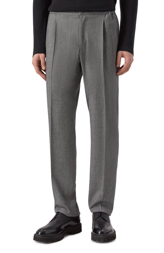 Брюки из шерсти и кашемира Kiton UPN01K0125G08 Серый  UPN01K0125G08 Фото 3
