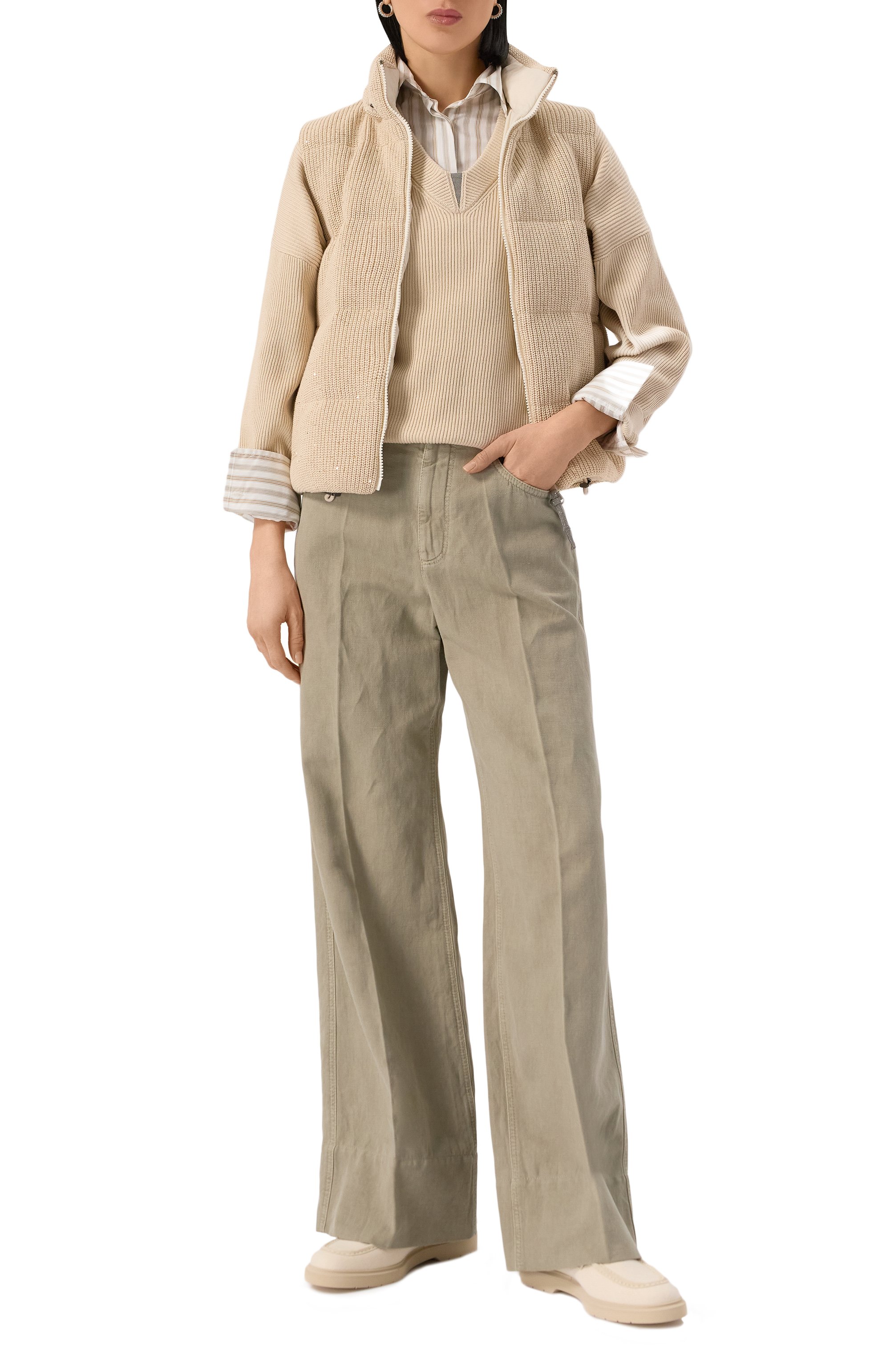 Пуховый жилет BRUNELLO CUCINELLI, арт. M0DVT2142, фото 2