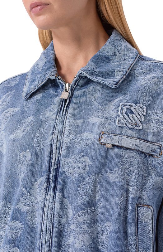 Джинсовая куртка Giuseppe di Morabito 06PSDNB096L 16305 Голубой  06PSDNB096L 16305 Фото 5