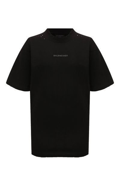 Женская хлопковая футболка BALENCIAGA, арт. 764235/T0VJ6