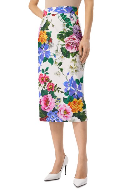 Хлопковая юбка DOLCE & GABBANA, арт. F4CDFT/HS5S6, фото 3