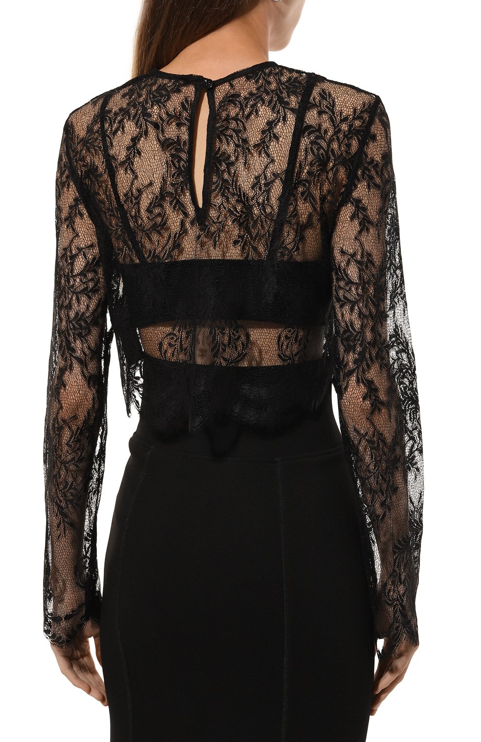 Топ ERIKA CAVALLINI черного цвета по цене 29050 руб., арт. P4WP02, фото 4 Топ ERIKA CAVALLINI, арт. P4WP02, фото 4