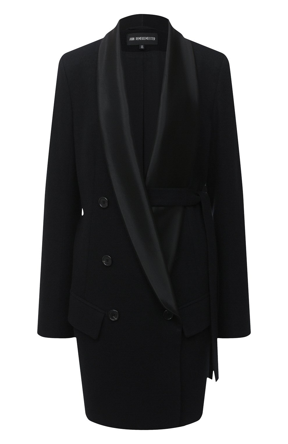 Пальто из шерсти и вискозы ANN DEMEULEMEESTER, арт. 2002-1016-P-165-099, фото 1