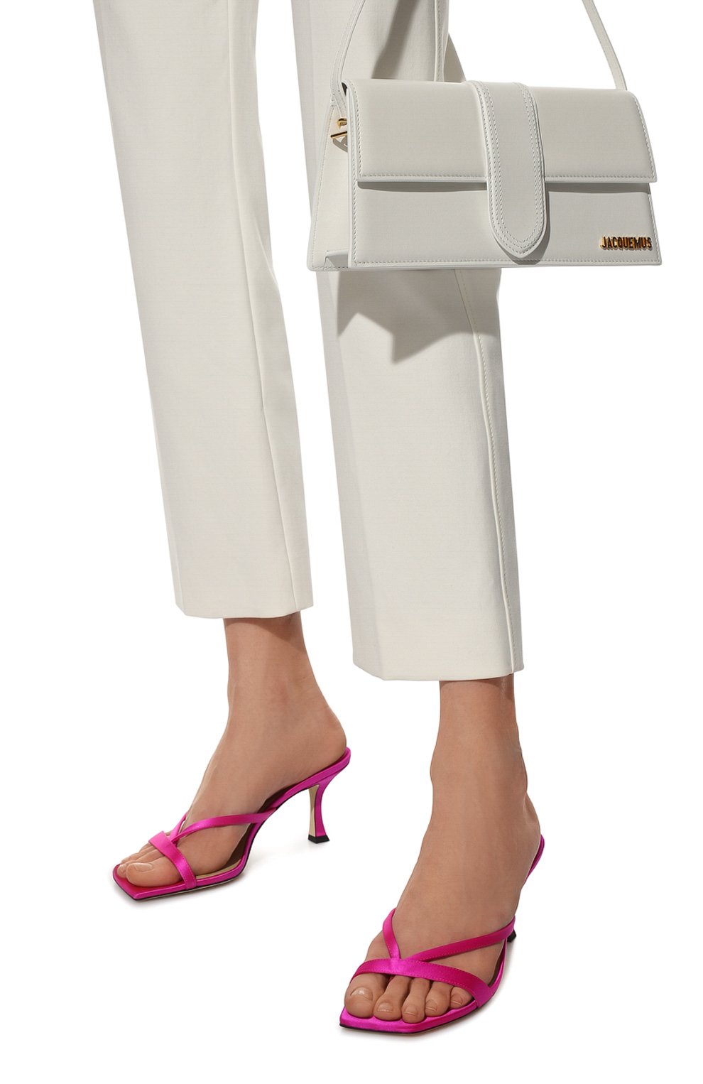 Текстильные мюли maelie 70 JIMMY CHOO, арт. MAELIE 70/SAT, фото 3