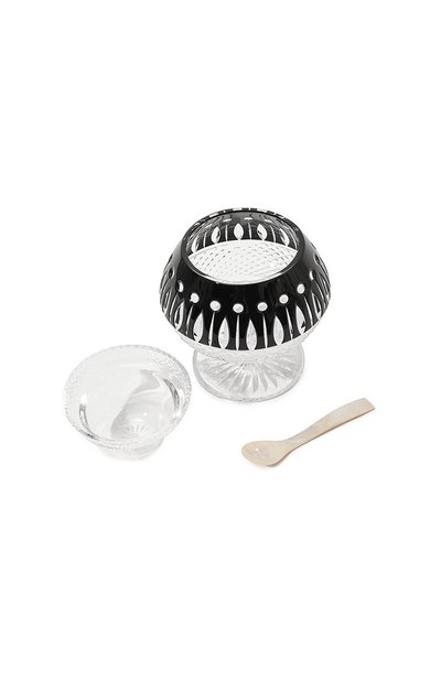 Икорница с ложкой xenia TSAR черного цвета по цене 142000 руб., арт. 40371BK, фото 1 Икорница с ложкой xenia TSAR, арт. 40371BK, фото 1