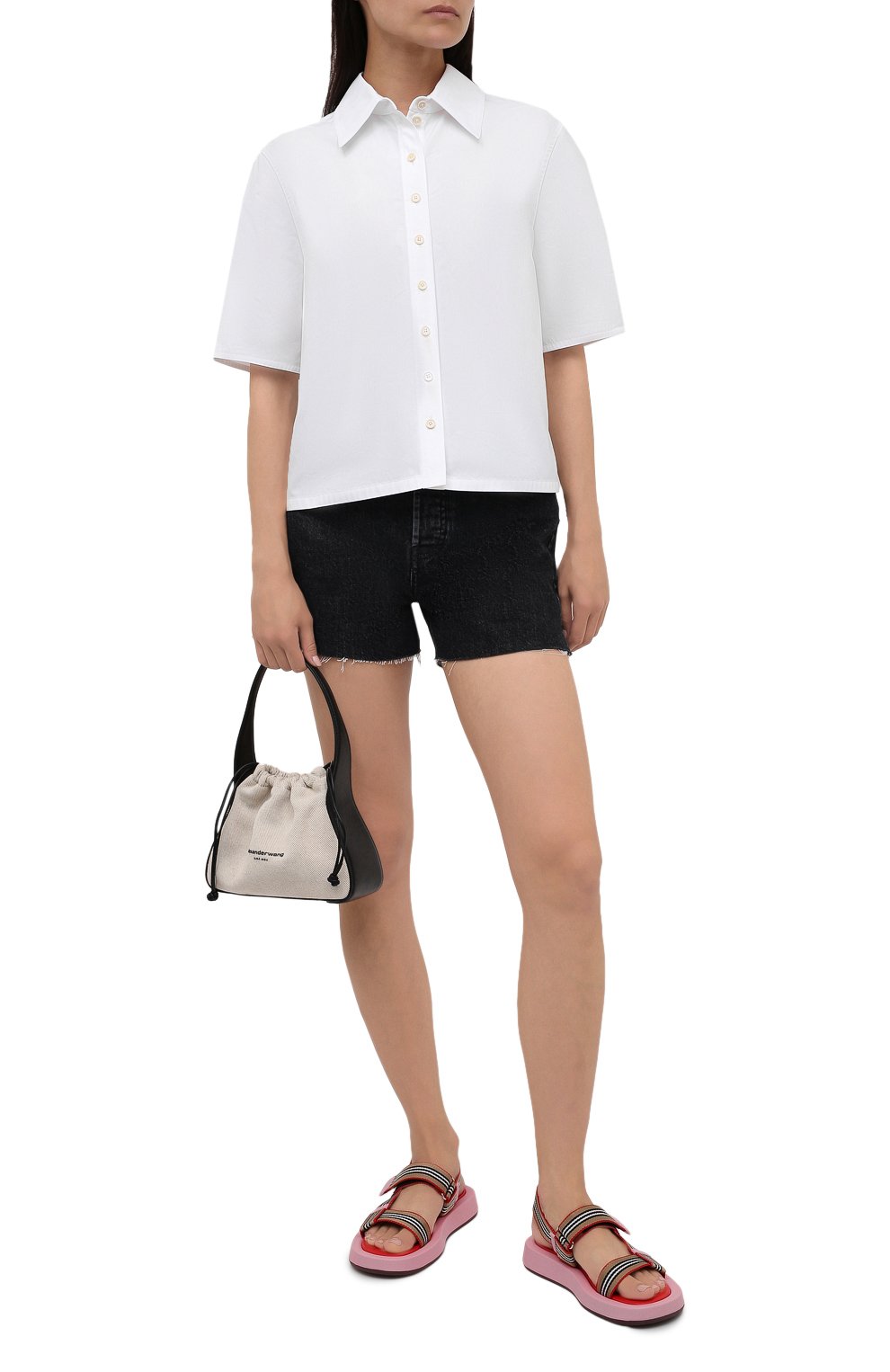 Комбинированные сандалии eve web BURBERRY, арт. 8042675, фото 2