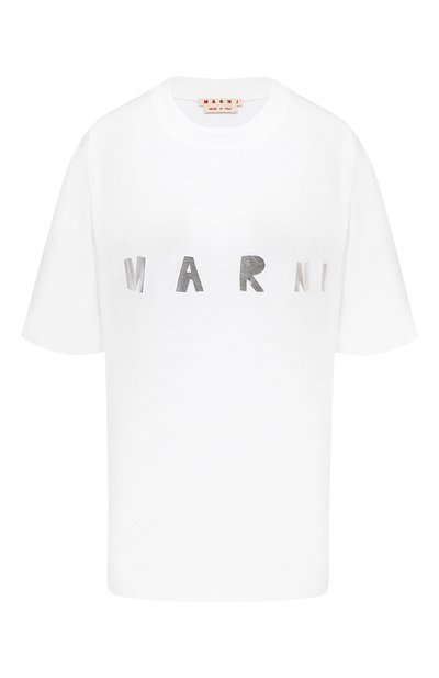 Женская хлопковая футболка MARNI, арт. THJET49EPD/SCQ87