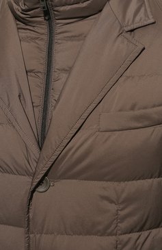 Мужская пуховая куртка HERNO коричневого цвета, арт. PI001ULE/19288 | Фото 5 (Кросс-КТ: Куртка; Рукава: Длинные; Материал внешний: Синтетический материал; Материал сплава: Проставлено; Мужское Кросс-КТ: Куртка-пуховая, Верхняя одежда; Материал подклада: Синтетический материал; Драгоценные камни: Проставлено; Длина (верхняя одежда): Короткие; Материал утеплителя: Пух и перо)