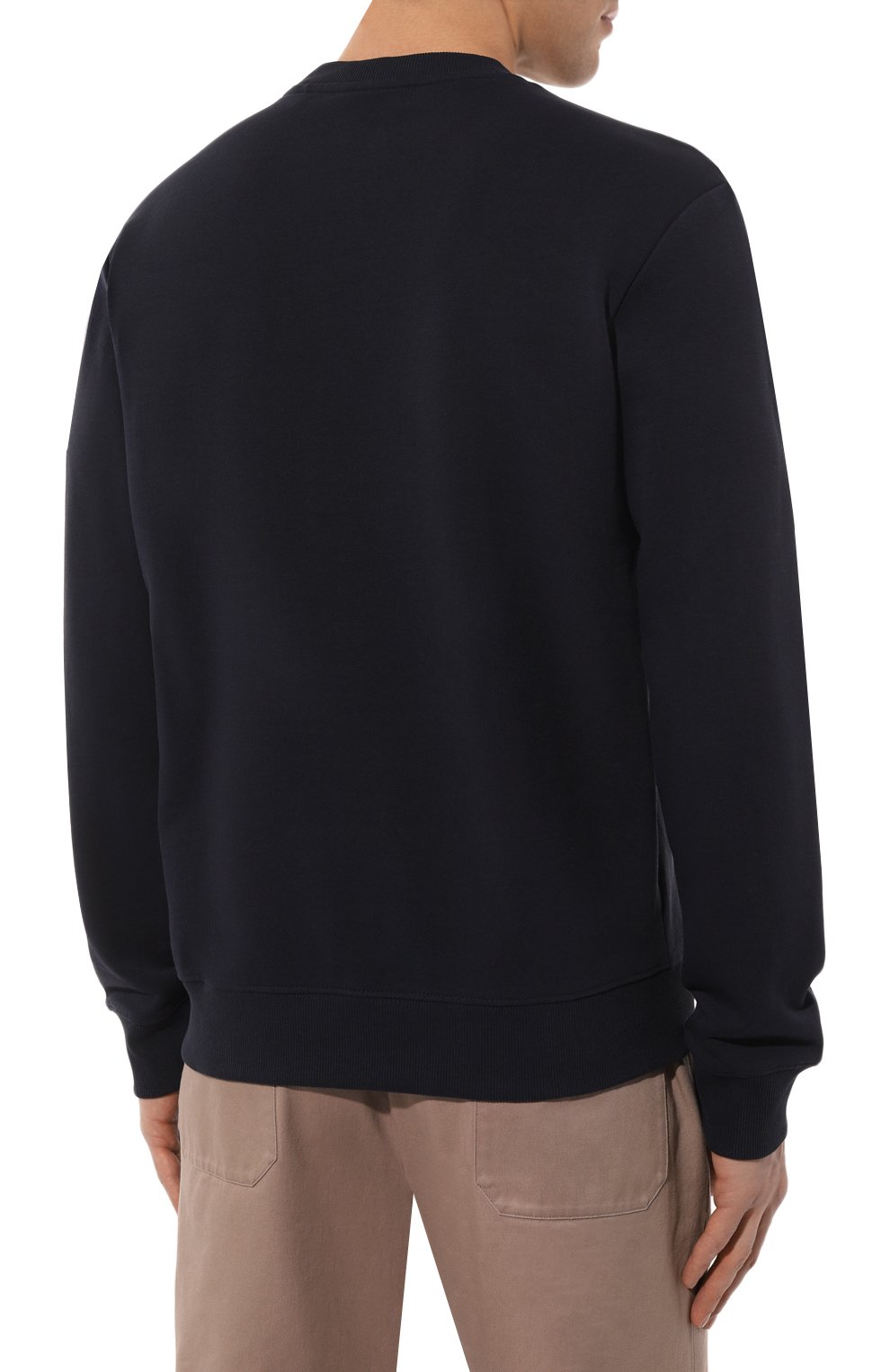 Хлопковый свитшот HUGO синего цвета по цене 12500 руб., арт. 50477328, фото 4 Хлопковый свитшот HUGO, арт. 50477328, фото 4