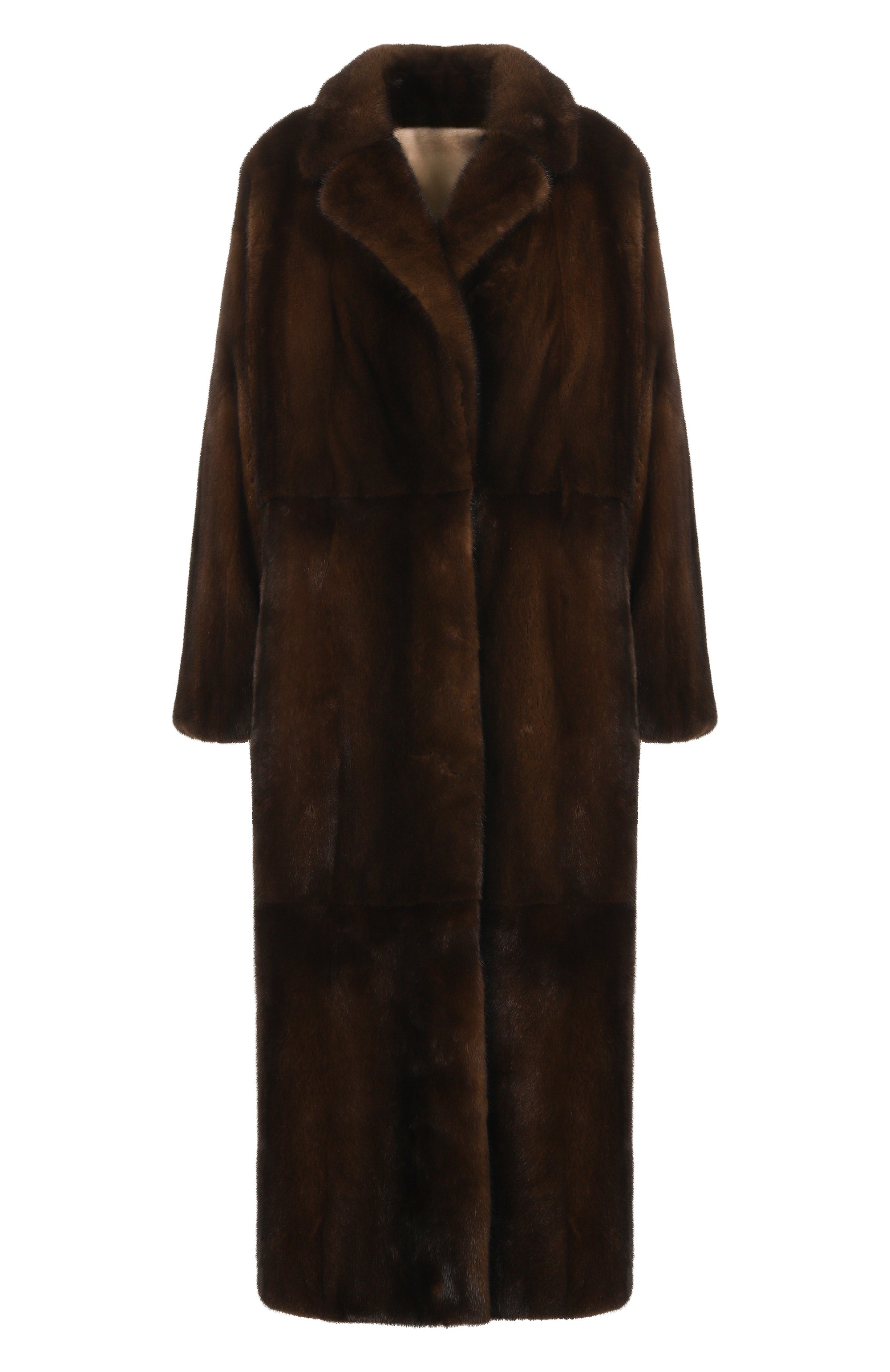 Шуба из норки РУССКИЙ МЕХ коричневого цвета по цене 1200000 руб., арт. 71 РМ, фото 1 Шуба из норки РУССКИЙ МЕХ, арт. 71 РМ, фото 1