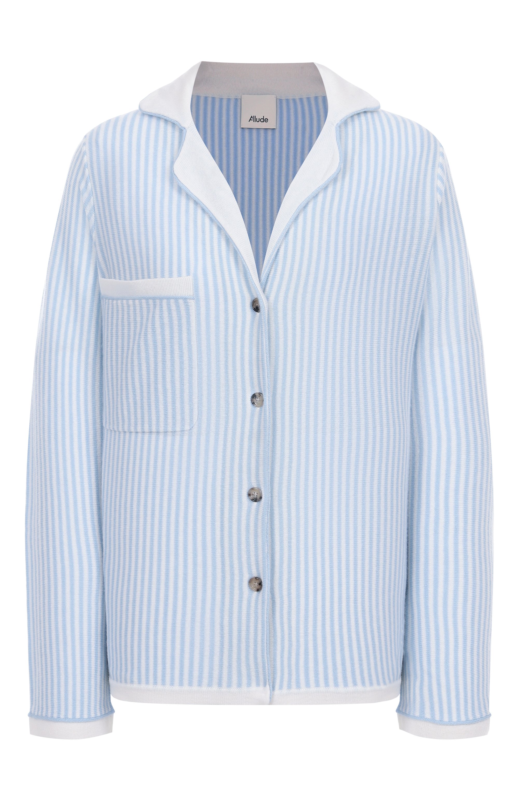 Рубашка из шерсти и кашемира ALLUDE, арт. 255/17750, фото 1