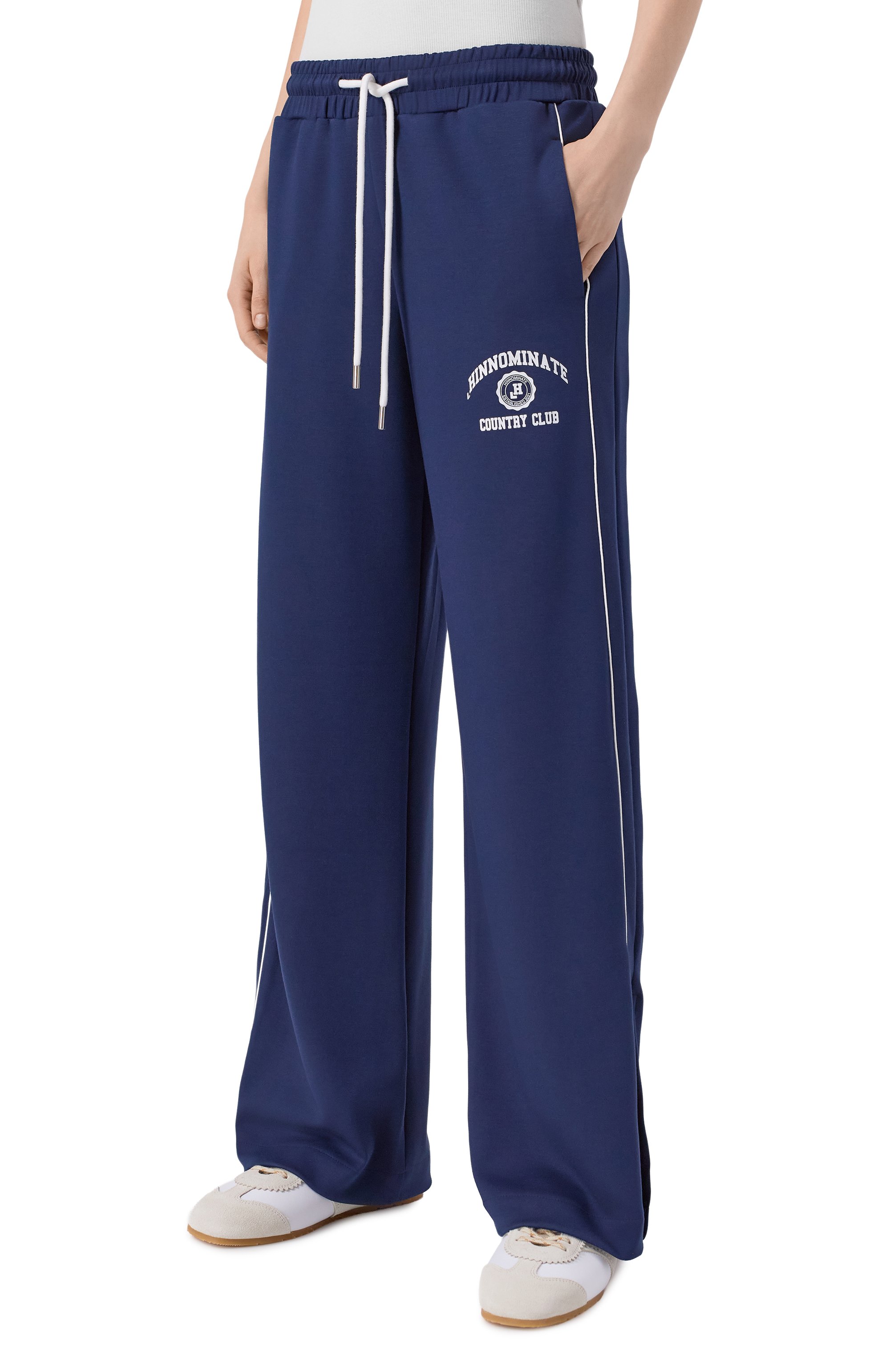 Брюки HINNOMINATE синего цвета по цене 15750 руб., арт. HMABW02465, фото 3 Брюки HINNOMINATE, арт. HMABW02465, фото 3