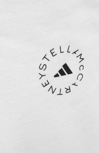 Хлопковые брюки ADIDAS BY STELLA MCCARTNEY белого цвета по цене 12350 руб., арт. GL5820, фото 5 Хлопковые брюки ADIDAS BY STELLA MCCARTNEY, арт. GL5820, фото 5