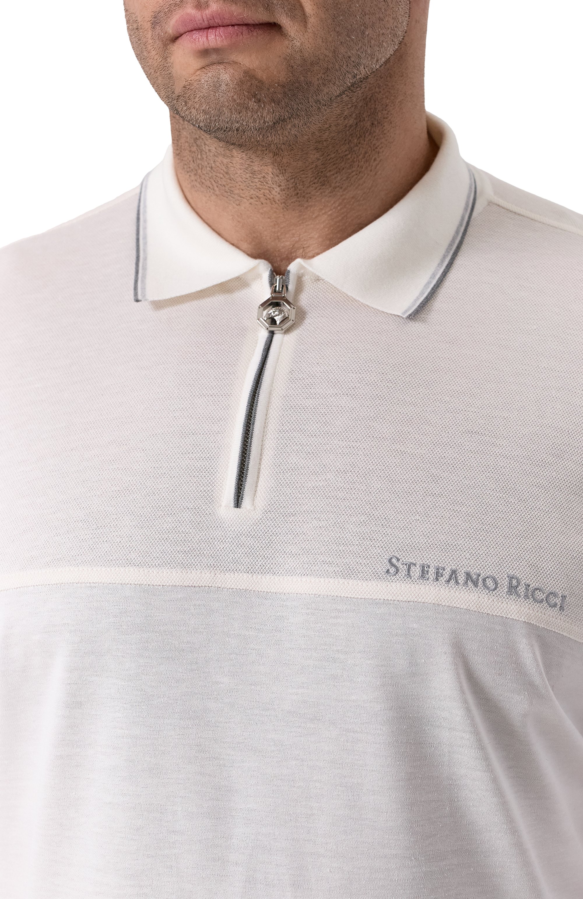 Поло из шелка и льна STEFANO RICCI, арт. K919053P31/T25102/62, фото 5