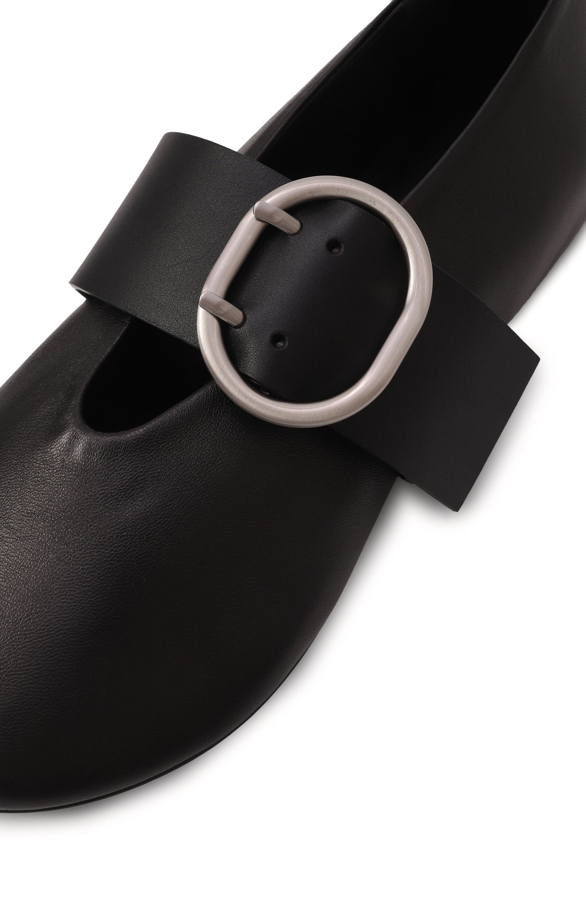 Кожаные балетки JIL SANDER черного цвета по цене 120500 руб., арт. J15WZ0031/P8175, фото 7 Кожаные балетки JIL SANDER, арт. J15WZ0031/P8175, фото 7